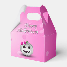 White Pumpkin Rosa Girly Halloween Presentaskar