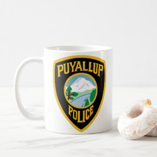 White Puyallup Police Mugg