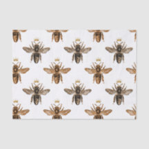 White Queen Bee Tissue Paper