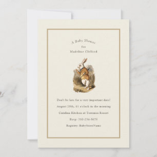 White Rabbit Alice i Wonderland Classic Storybook Inbjudningar