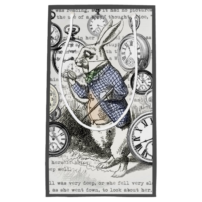 White Rabbit Alice i Wonderland Clocks (Framsidan)