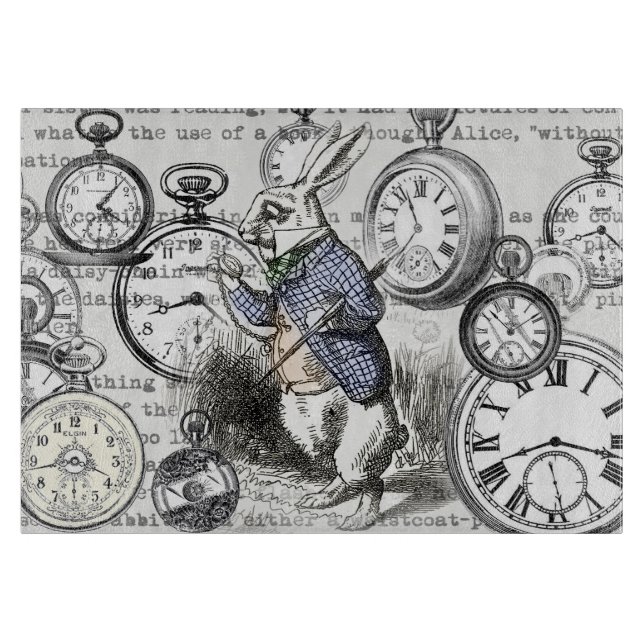 White Rabbit Alice i Wonderland Clocks (Framsidan)