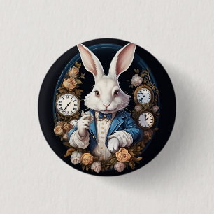 White Rabbit Alice i Wonderland Watches och ro Knapp