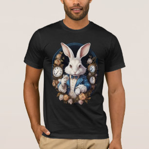 White Rabbit Alice i Wonderland Watches och ro T Shirt