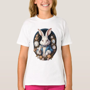 White Rabbit Alice i Wonderland Watches och ro T Shirt