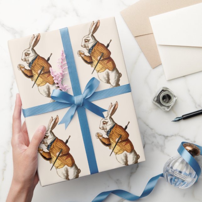 White Rabbit Alice in Wonderland karaktär Presentpapper (Gifting)