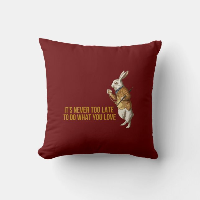 White Rabbit Alice in Wonderland Kudde (Framsida)