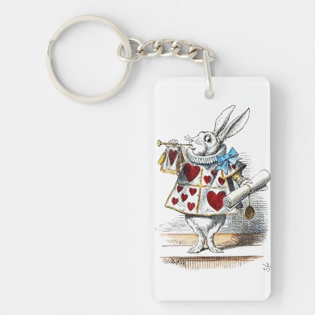 White Rabbit Alice Wonderland Hearts (Framsidan)