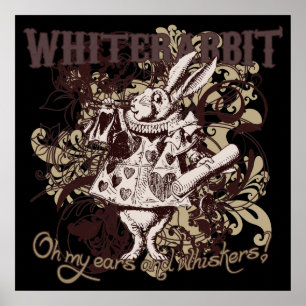 White Rabbit Carnivale Stil Poster