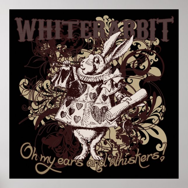 White Rabbit Carnivale Stil Poster (Framsidan)