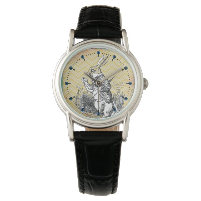 White Rabbit Chevron Alice (i underlandet) Watch Armbandsur (Framsida)