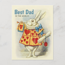 White Rabbit herald Best pappa i världen CC1124 Vykort