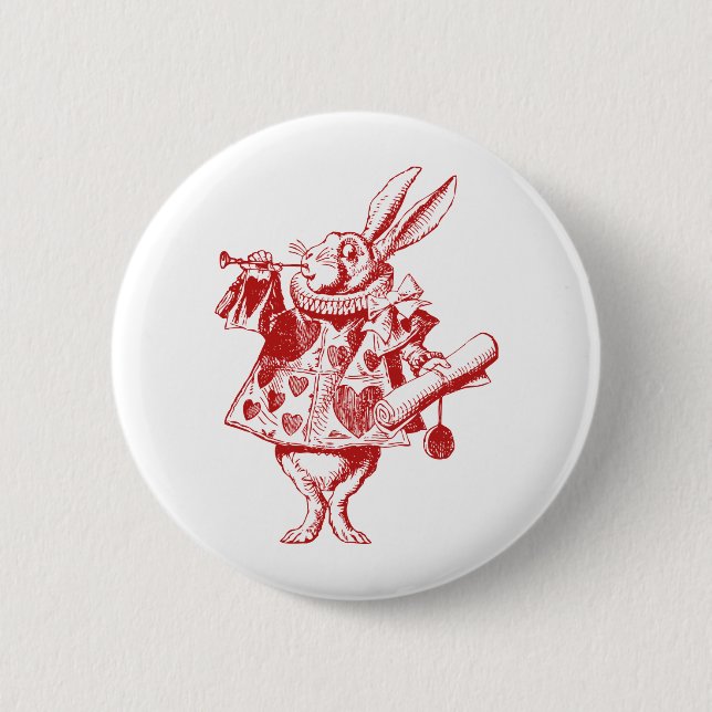 White Rabbit Herald Inked Red Knapp (Framsida)