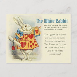 White Rabbit herald John Tenniel CC1125 Fairytale Vykort