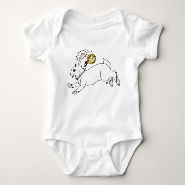 White Rabbit Infant Creeper T Shirt (Framsida)