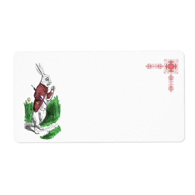 White Rabbit Label Fraktsedel (Framsidan)