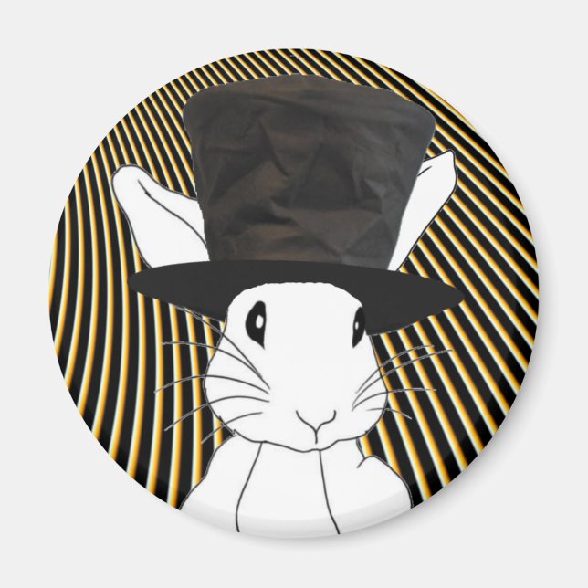 White Rabbit Magnet (Framsidan)