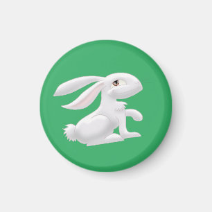 White Rabbit Magnet