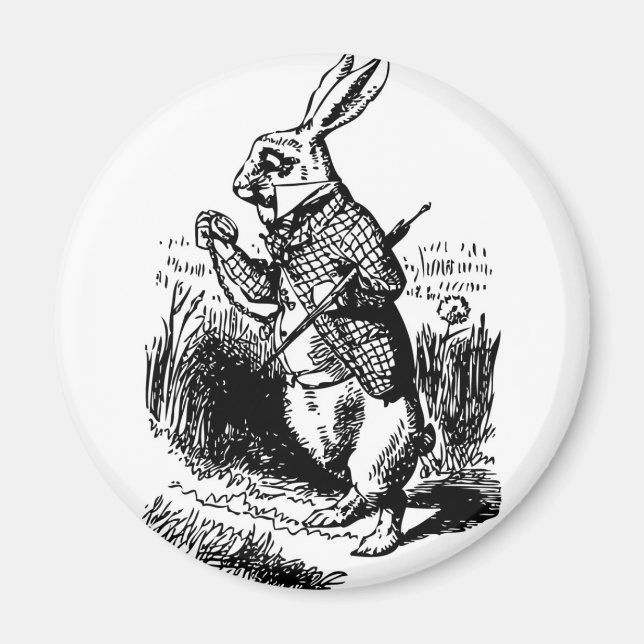 White Rabbit Magnet (Framsidan)