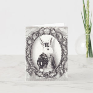 White Rabbit - Notecard Kort