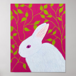 white rabbit poster