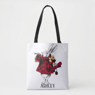 White Rabbit Queens Garb Personlig Tygkasse
