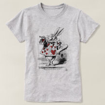 White Rabbit Red Heart Alice i Wonderland Vintage