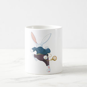White Rabbit Running Away Kaffemugg