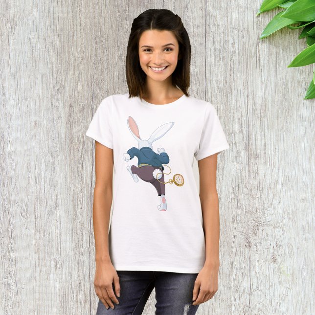 White Rabbit Running Away T Shirt (Skapare uppladdad)