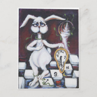White Rabbit Vykort
