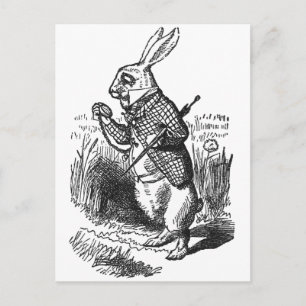 White Rabbit Vykort