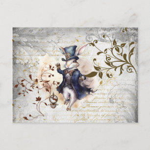 White Rabbit Vykort