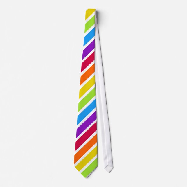 White Rainbow Diagonal Rand Slips (Framsida)