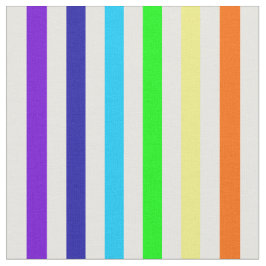 White Rainbow Rand Fabric Tyg