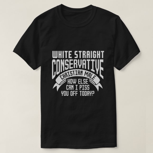 White Rak Konservativ Christian Male Premium T Shirt (Design framsida)