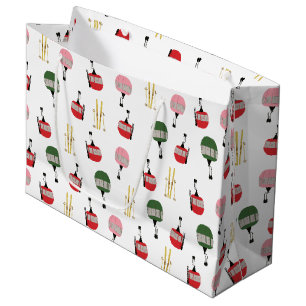White Retro Ski Hiss Gondola Winter Skiing