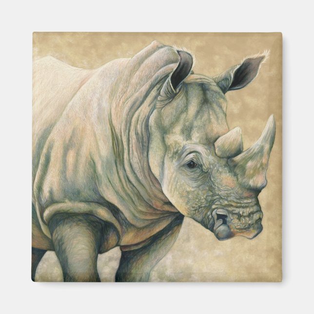 White Rhino Magnet (Framsidan)