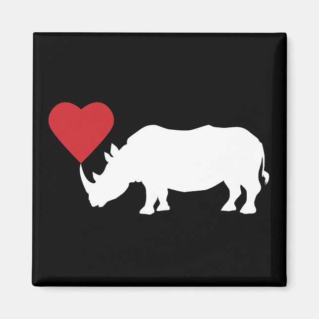 White-Rhino-With-Heart Magnet (Framsidan)