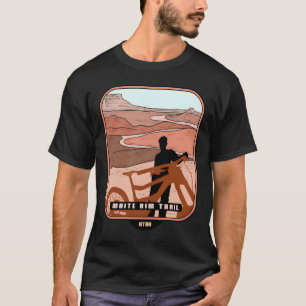 White Rim Trail � Utah bergsseudin souvenir biker T Shirt