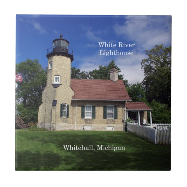 White River Lighthouse-panel Kakelplatta (Framsidan)