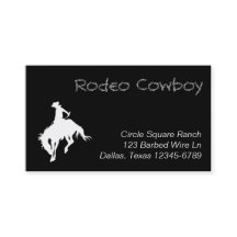 White Rodeo Cowboy Shape