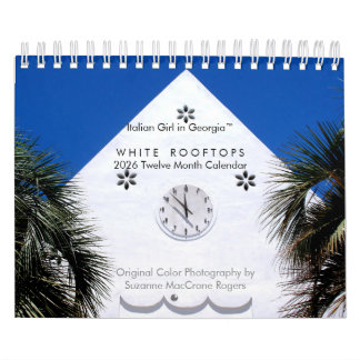 White Rooftops - 2026 Twelve Month Calendar Kalender