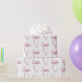 White Rosa Bows Birthday Presentpapper