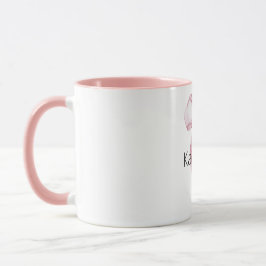White Rosa Girly Bow Mugg