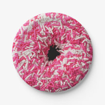 White Rosa Sprinkles Donut