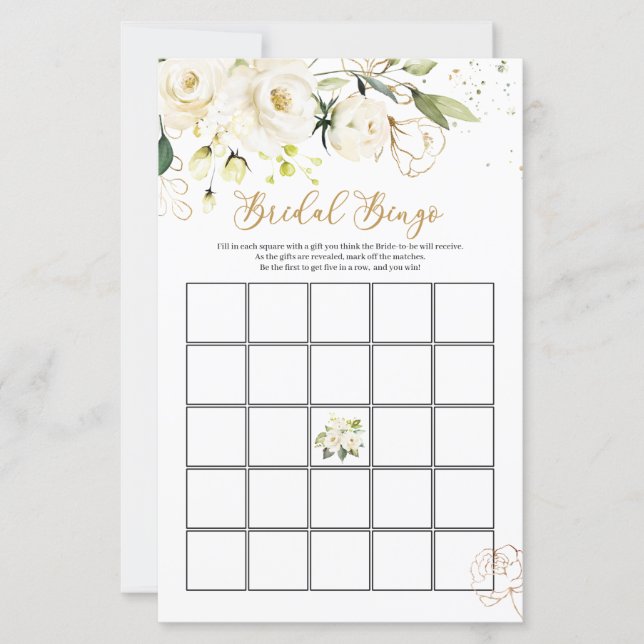 White Rose Bridal Bingo/Vem känner bruden bäst  (Framsida)