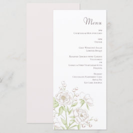 White Rose Classic Bröllopsmenyer Meny