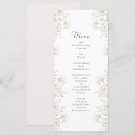 White Rose Classic Wedding Menus Meny