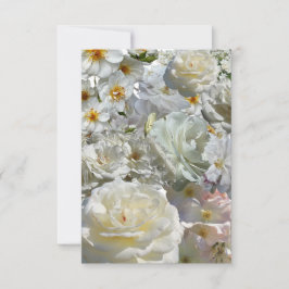 White Rose Collage  Anteckningskort