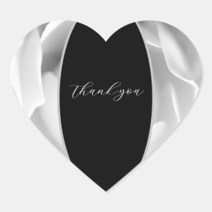 White Rose Heart Elegant Blommig Design Hjärtformat Klistermärke
